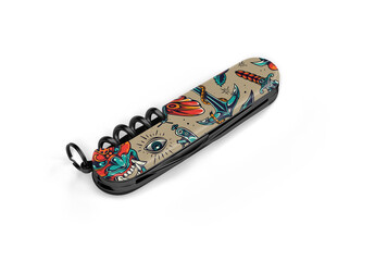 Pocket Knife Can Opener Closed Mockup