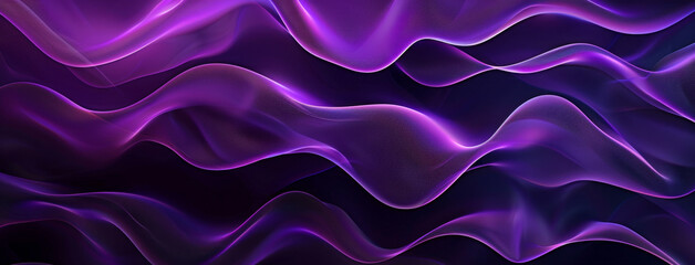 Abstract purple and black background with wavy lines, creating an elegant wallpaper design