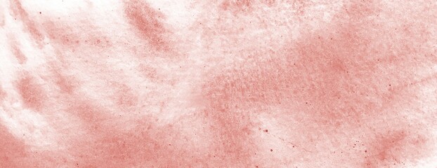 Abstract Pink Coral Orange paint Background. Design banner element. hand painted watercolor illustration