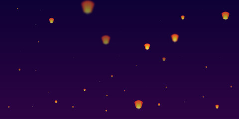 Yi peng festival card.