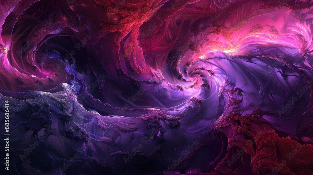 Wall mural a visually stunning abstract wallpaper with bold colors and complex textures, creating a captivating