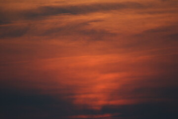 sunset in the sky