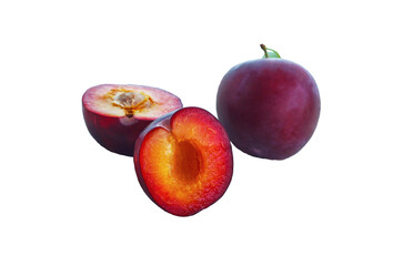 cut the plums