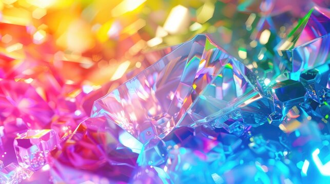 Crystal Rainbow 贝壳光 Free Crystal Rainbow Light Image - Crystal, Rainbow, Light