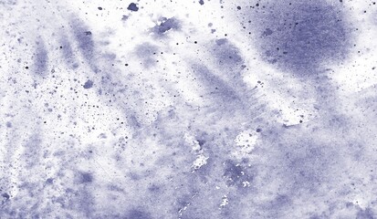hand painted watercolor texture in blue color, abstract background for trendy design violet purple clouds