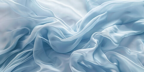 Obraz premium Sfondo di seta. Bianco e azzurro.