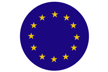 euro flag button