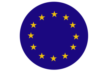 euro flag button