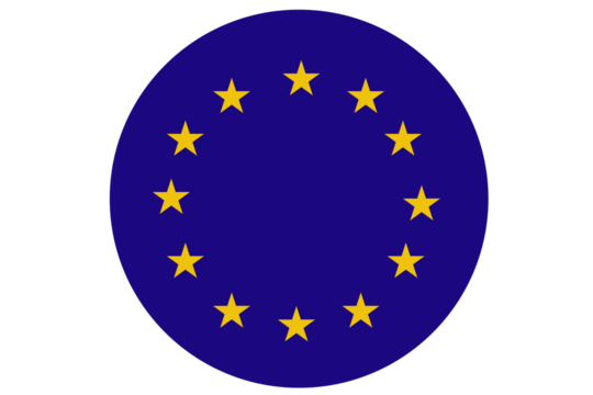 euro flag button