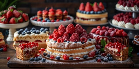 National Dessert Day assortment of desserts, October 14th