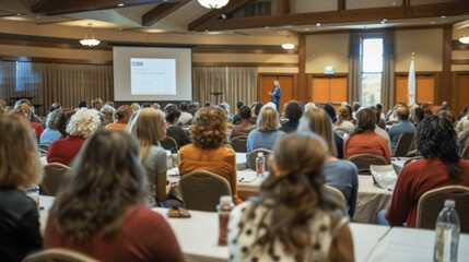 Professional Wellness Seminar on Diabetes Prevention with Engaging Speaker and Attentive Audience