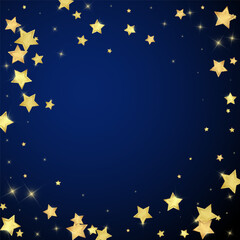 Magic stars vector overlay.  Gold stars scattered