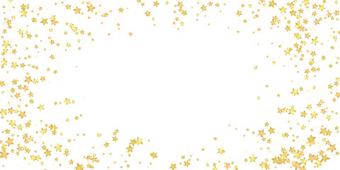 Magic stars vector overlay.  Gold stars scattered