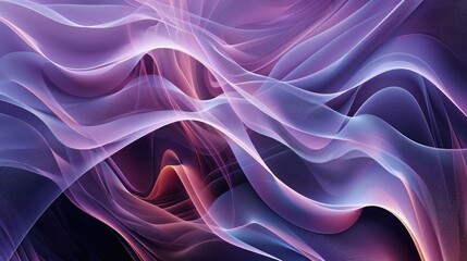 Fototapeta premium An abstract background with intertwining organic shapes and undulating lines, creating a dynamic and visually engaging panorama.