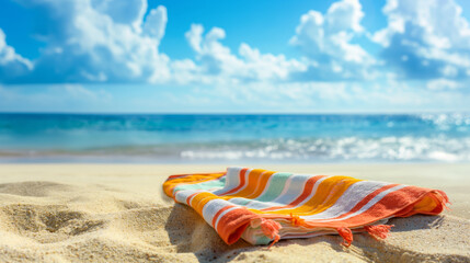 Obraz premium Towel on the beach