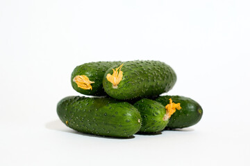 Stack of Green Cucumbers