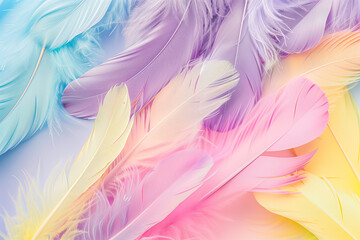 Abstract art background. Paint, color, abstraction, multi-colored feathers