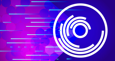 Fototapeta premium Abstract background. Light effect. Technology innovation, information-technology, digital-technology. For cover, poster, banner. Vector illustration EPS10