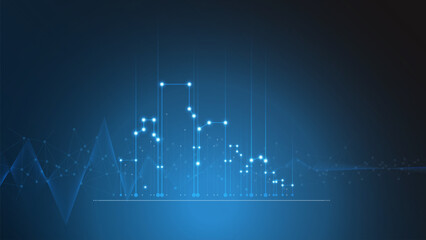 cityscape technology background concept. city space bright glowing neon, data blue line circle lights, technology Abstract, vector. city for tech, web banner, web site, communication, transformation.