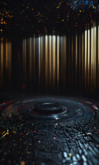 optics background with lots of light spots