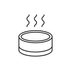 Japanese onsen icon design, isolated on white background, vector illustration