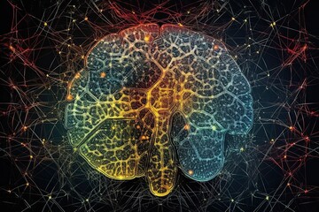 Neural network, visualization, human brain, analog, intricate, detailed, complexity, visual