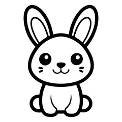 Obraz premium rabbit Icon, Black Outline, Design and Drafting Tools