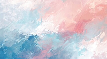 Obraz premium Abstract modern impressionism painting style creates a chic banner. This template for wall posters features pastel-colored background textures