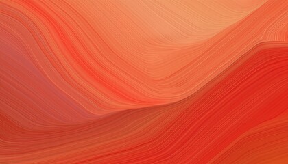 Fototapeta premium curved speed lines background or backdrop with coral, firebrick and coffee colors. dreamy digital abstract art