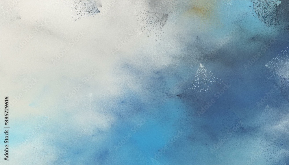Poster decorative abstract painting background texture with sky blue, light gray and light blue colors and 