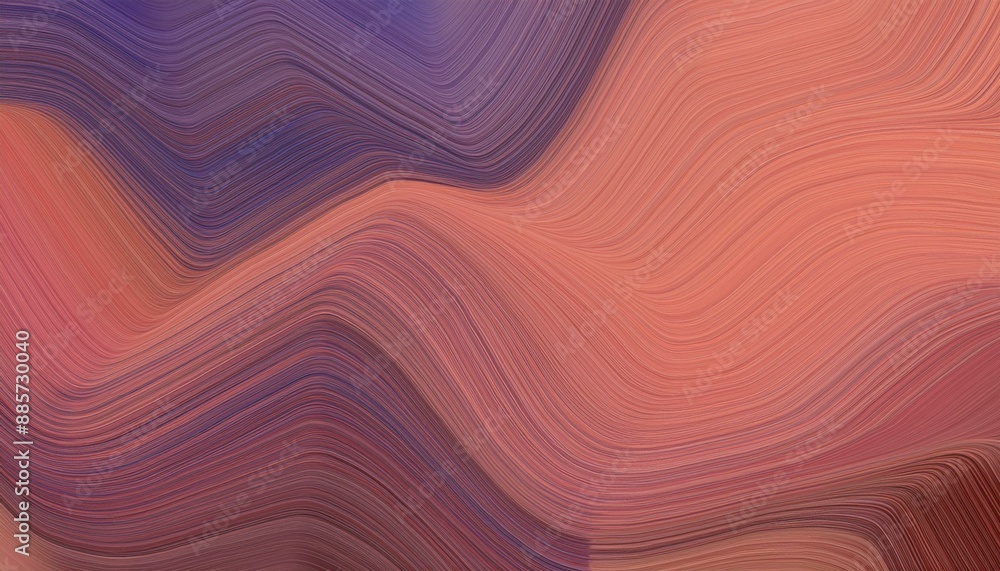 Poster flowing header with dark salmon, very dark violet and antique fuchsia colors. dynamic curved lines w