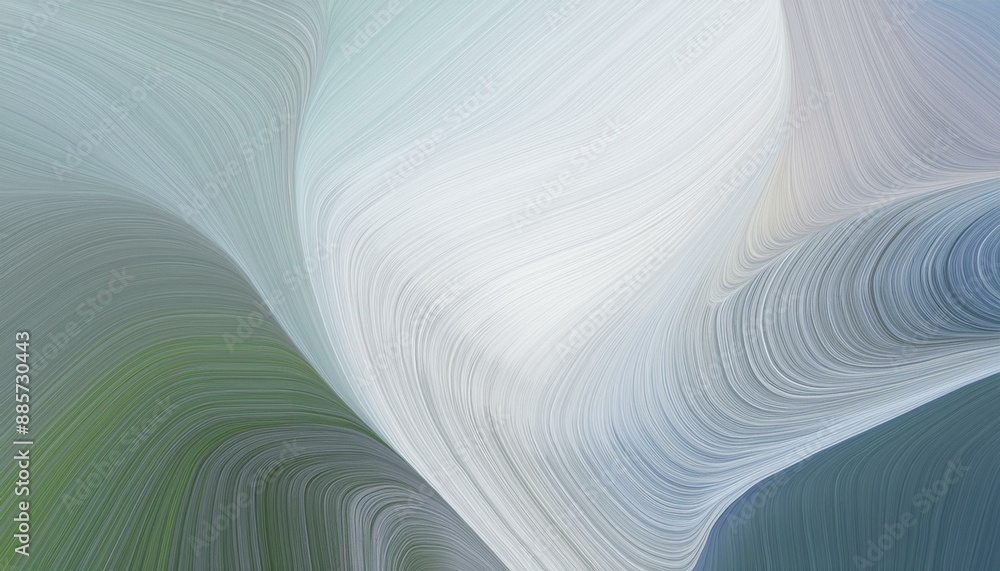 Poster graphic design background with modern soft curvy waves background design with light gray, dim gray a