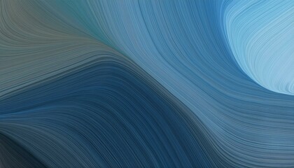 moving designed horizontal banner with steel blue, very dark blue and cadet blue colors. dynamic curved lines with fluid flowing waves and curves