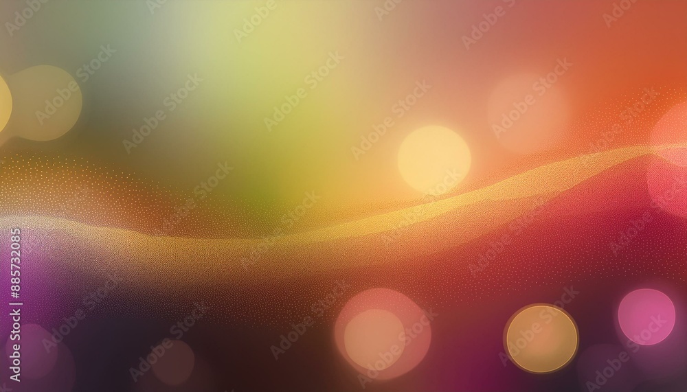 Poster soft blurred iridescent horizontal header background bokeh graphic with peru, bronze and very dark m