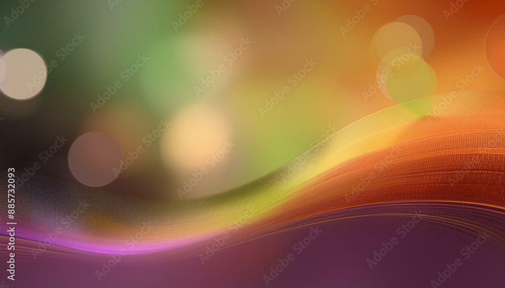 Poster soft blurred iridescent horizontal header background bokeh graphic with peru, bronze and very dark m