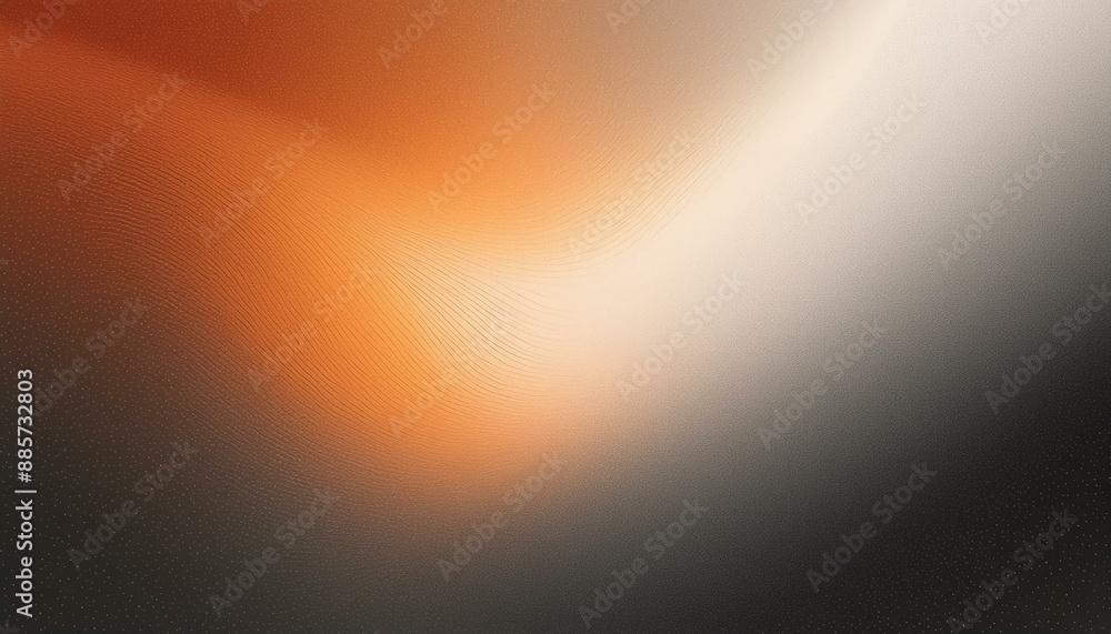 Poster white orange black , empty space grainy noise grungy texture color gradient rough abstract backgroun