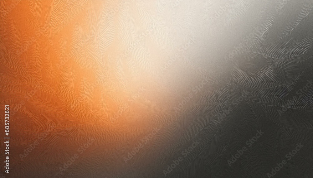 Poster white orange black , empty space grainy noise grungy texture color gradient rough abstract backgroun
