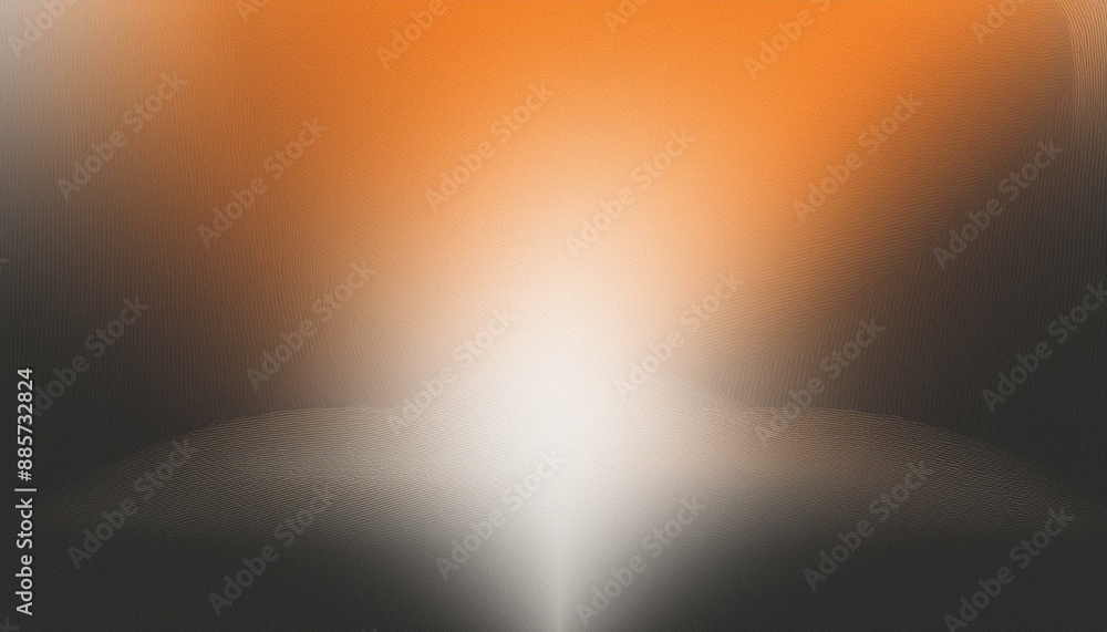Poster white orange black , empty space grainy noise grungy texture color gradient rough abstract backgroun