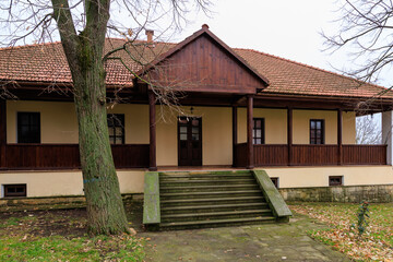 Monastery of Capriana in the Republic of Moldova. Background with selective focus and copy space