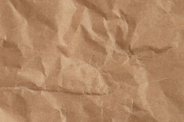 Surface of crease brown paper