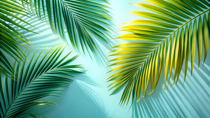 Fototapeta premium palm tree leaves