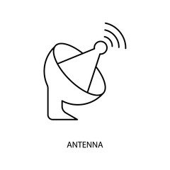 antenna concept line icon. Simple element illustration.antenna concept outline symbol design.