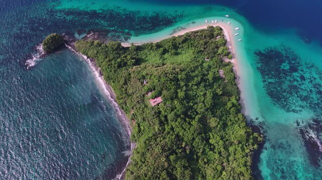 Top Down View Of Nosy Tanikely Island, Madagascar