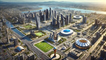 Modern City Architecture, Saudi 2030 Ai Vision