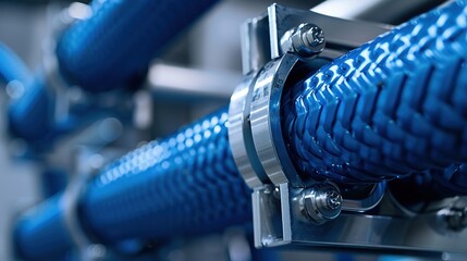 The_pressure_chemical_hose_is_fitted_with_a_coupling_to_pipes