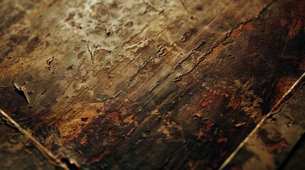 A close-up shot of a wooden plank with peeling paint, suitable for use in interior design or DIY projects