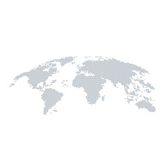 Fototapeta premium World map logo flat vector design