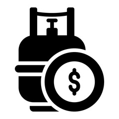 Icon representing the price of gas in the market