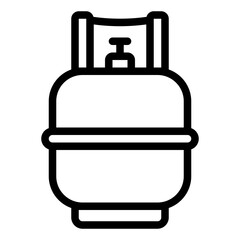 Obraz premium Icon of a gas tank used for cooking and storage