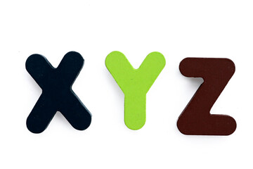 Wooden alphabet letters for kids